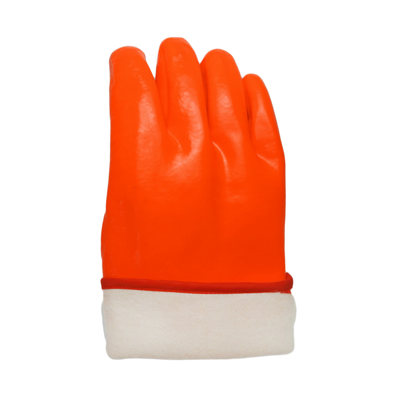 Winter Lined Heavy Duty PVC Coated Chemical Gloves