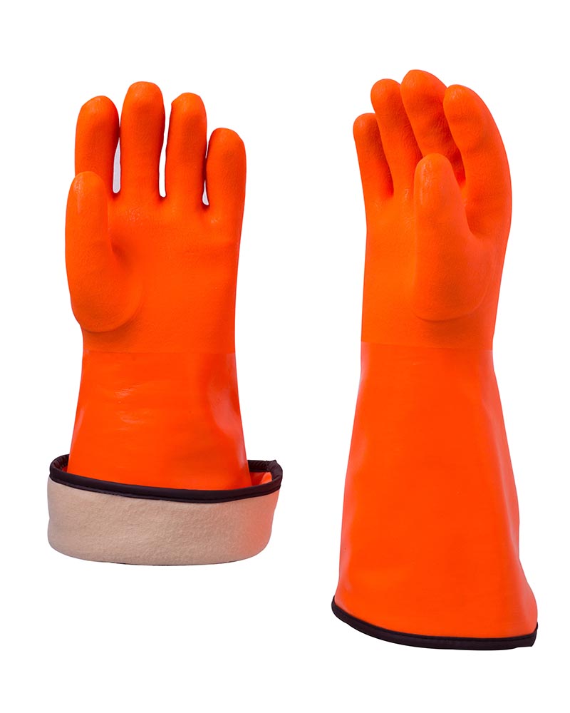 PVC-beschichtete Handschuhe mit Stulpe