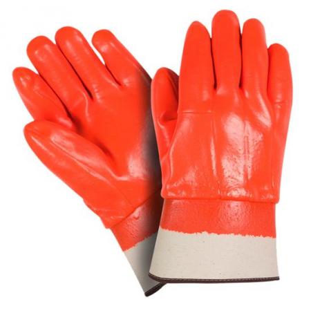 Теплые перчатки с ПВХ покрытием