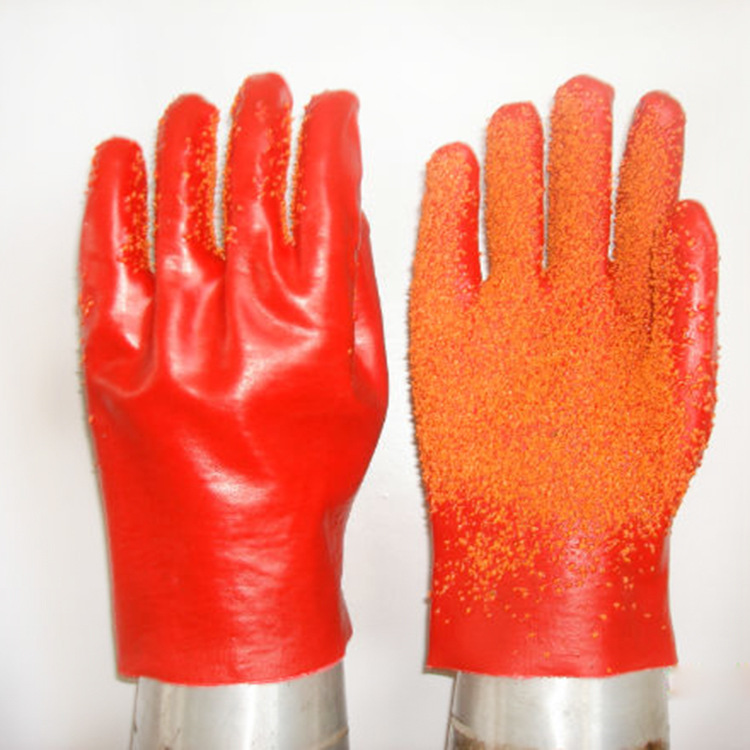 Red PVC palm pellet gloves 27cm.jpg