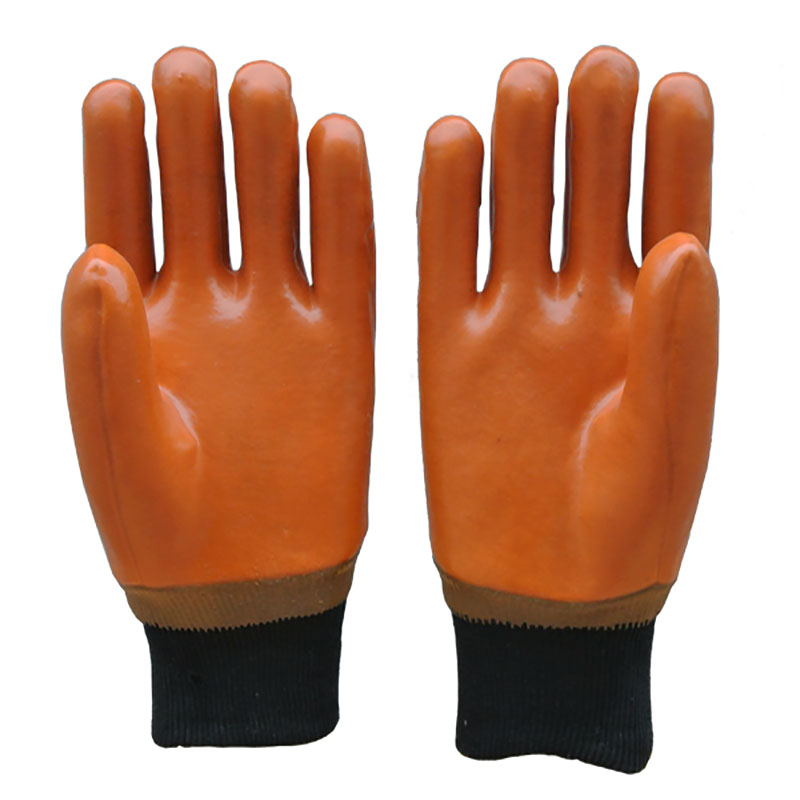 PVC-beschichtete Handschuhe mit Strickhandgelenk