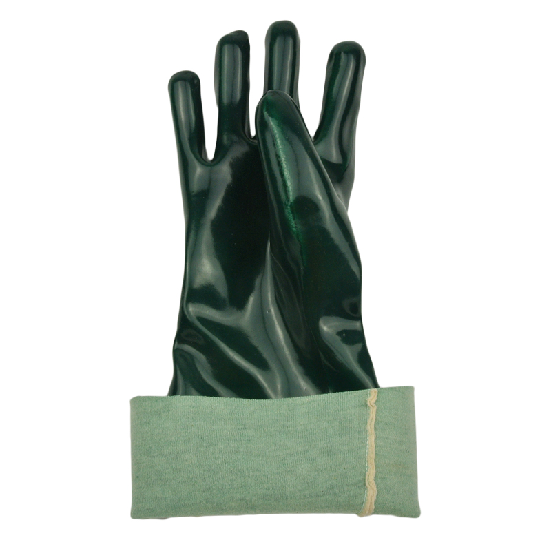 Green PVC Dipped Gloves interlock liner 16inch.jpg