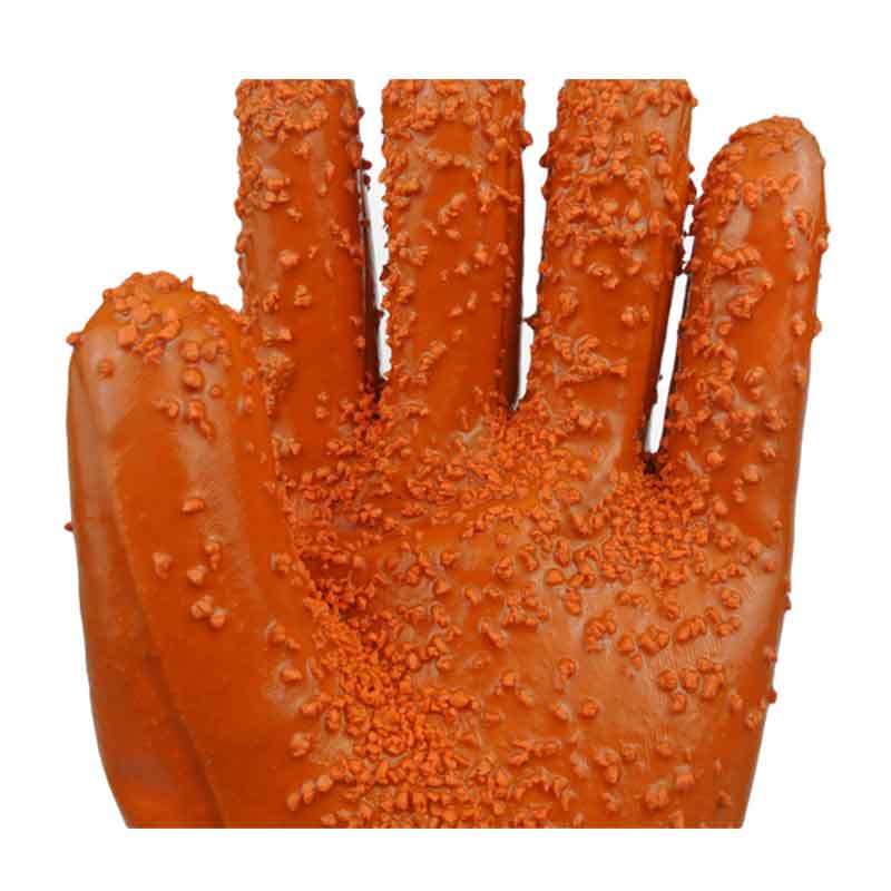 Brown PVC coated gloves PVC Chips on palm.jpg