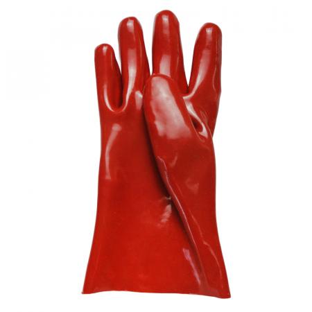 Standard Rot PVC Handschuhe offene Manschette 11 Zoll Handschuhe