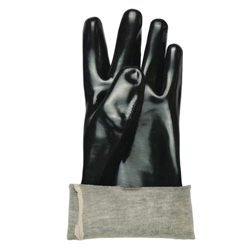black industrial glove