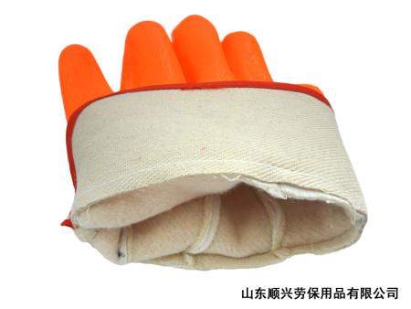 Флуоресцентные перчатки с ПВХ-покрытием