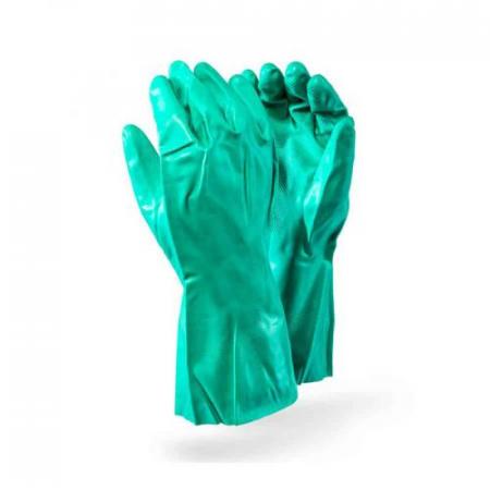 Зеленые химические перчатки Nitirle