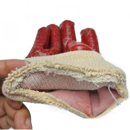 PVC Frottee Handfläche extra schwere Handschuhe