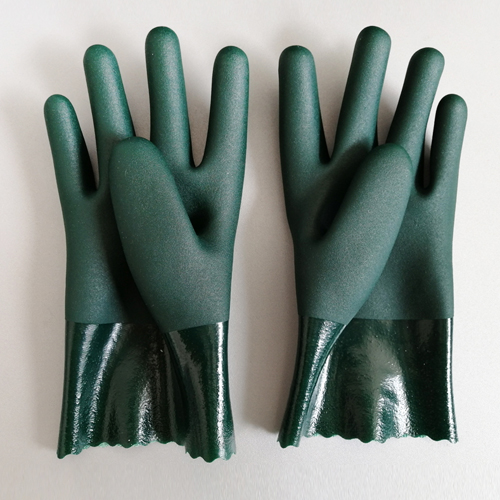 green safety gloves