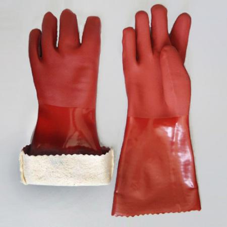 guantes de trabajo calientes de pvc