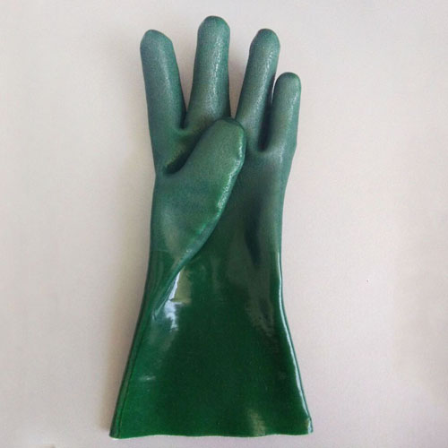 green working gloves
