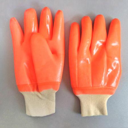 Fluorescent pvc glove