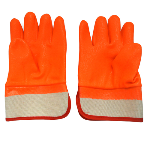 pvc orange warm glove
