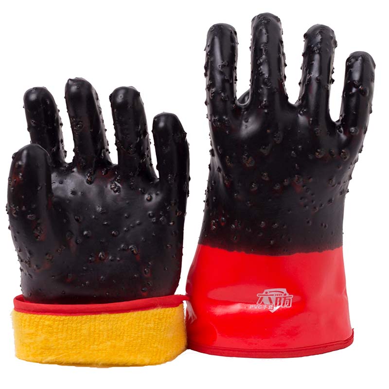 PVC Coated Gloves with Cashmere Liner
