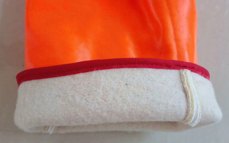 Перчатки с покрытием из ПВХ с оранжевым цветом