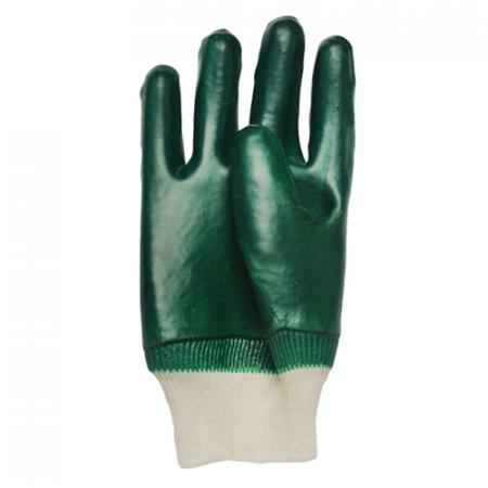 Grüne PVC-Handschuhe