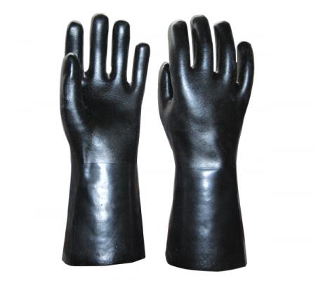 Pri Acid Alkali Oil Resistant Waterproof PVC Coated Safety Gloves with Cotton Liner Safety Working Gloves