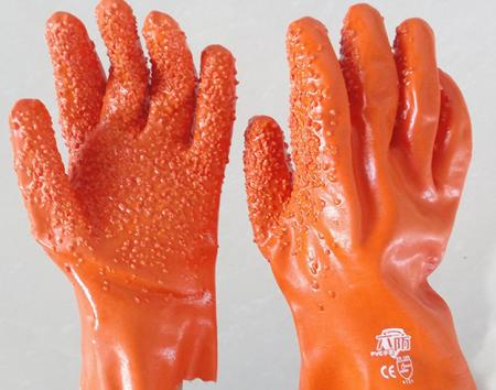 Luvas de pellets de laranja para proteção a frio