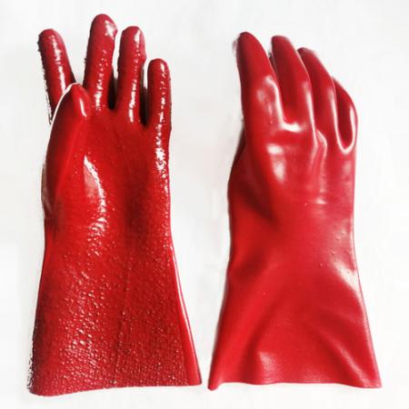 guante rojo resistente al desgaste y al aceite