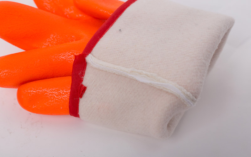 PVC-beschichtete Handschuhe mit Schaum stoffgefüttert