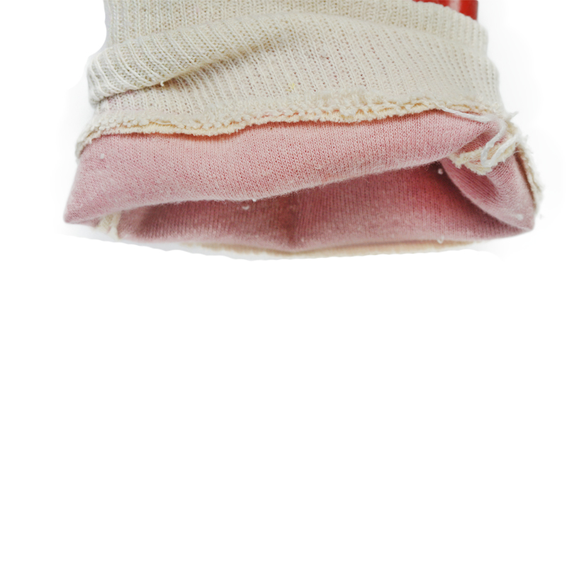 PVC Smooth Knit Wrist Glove Red Size 10/XL
