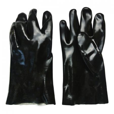 black pvc industrial glove
